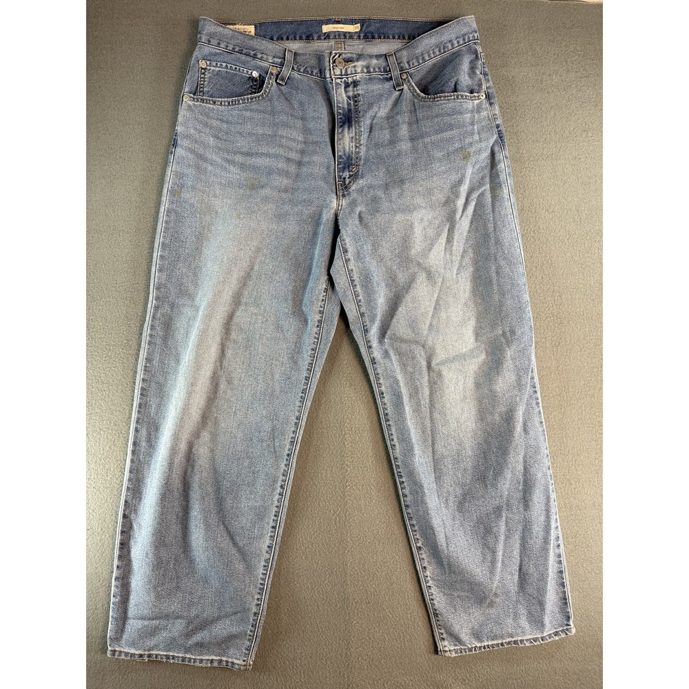 Levi's Premium Baggy Dad Jeans Womens 33x30 Light Wash Blue High Rise Wide Leg